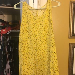 Old Navy Floral Yellow Blouse